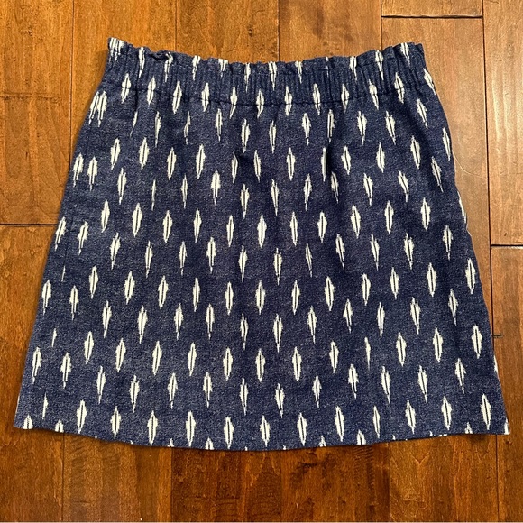 J. Crew Dresses & Skirts - J. Crew Ikat Pull On Mid Length Lined Skirt Sz 8